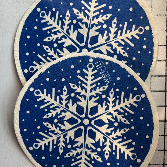 Wet-It! Swedish Treasures Round Dishcloth & Cleaning Cloth -Set of 2 - Picture 1 of 3